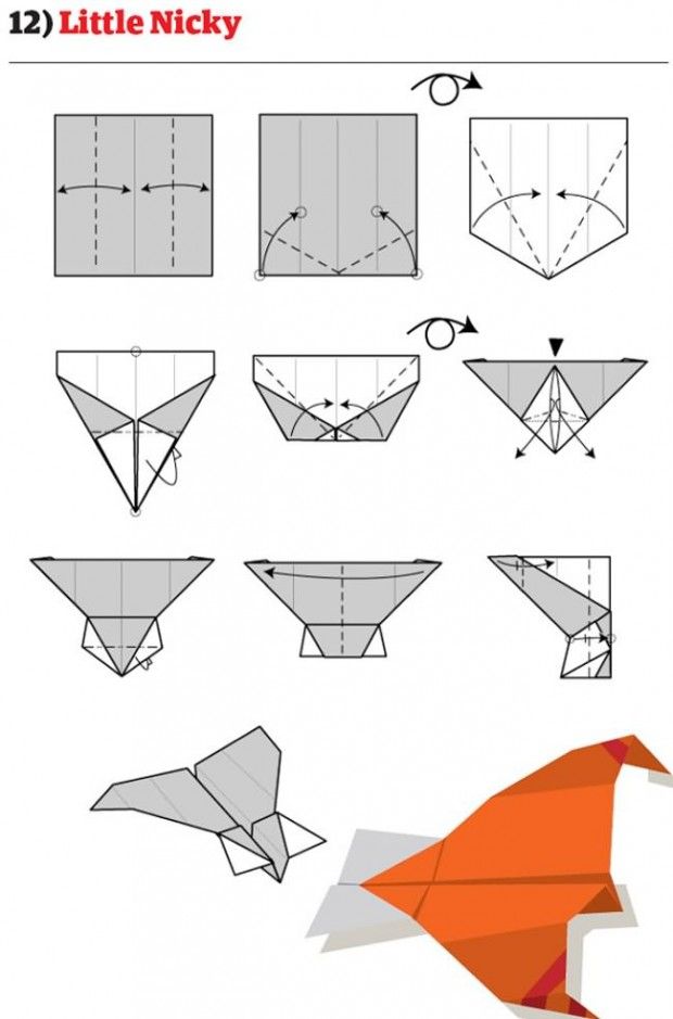 cool paper airplanes with picture instructions