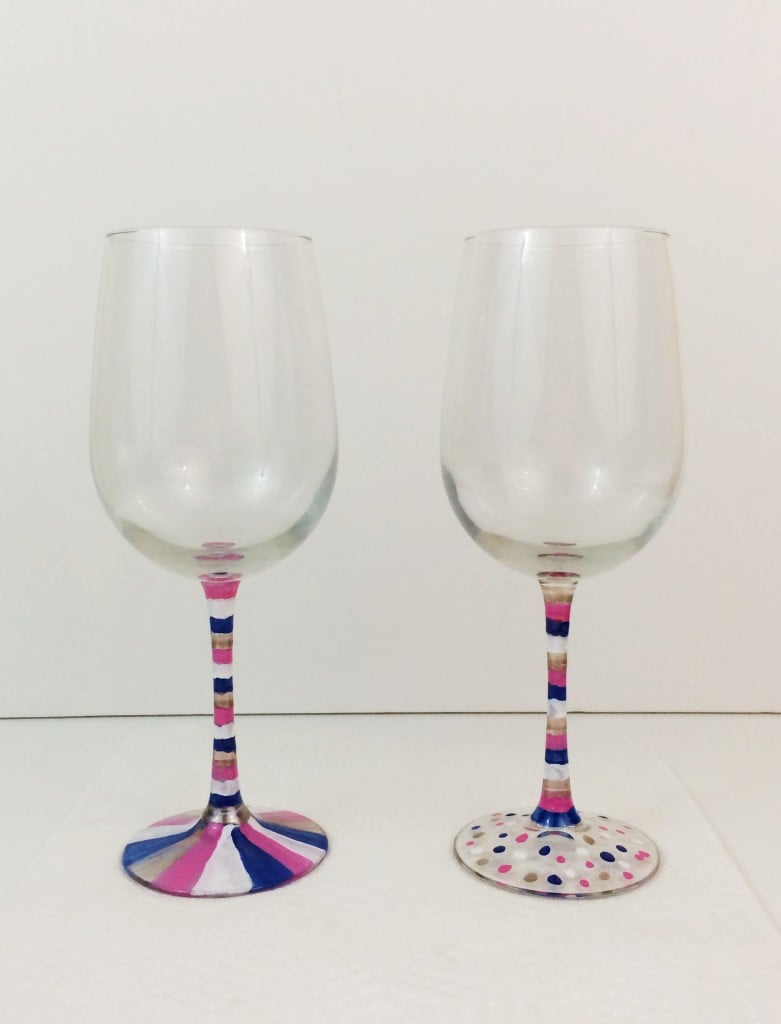 baking instructions for painted wine glasses