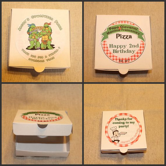 mini pizza box instructions