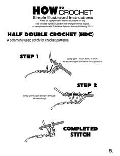 step by step instructions to learn how to crochet