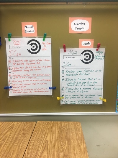 1c setting instructional outcomes examples