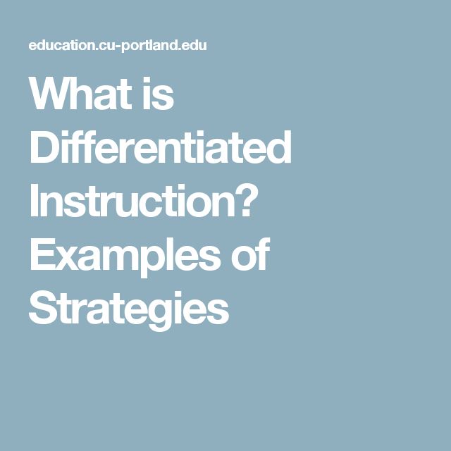 differentiated instructional strategies chapman