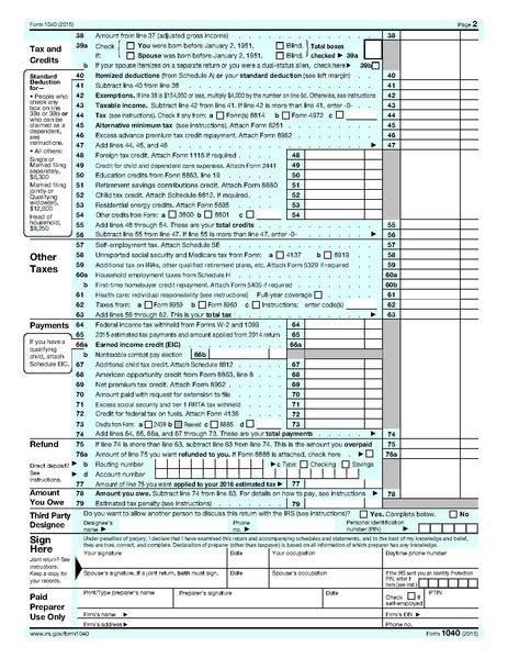 1040 instructions 2015 tax year