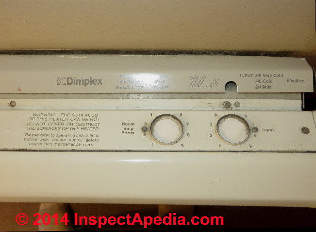 dimplex baseboard heater control instructions