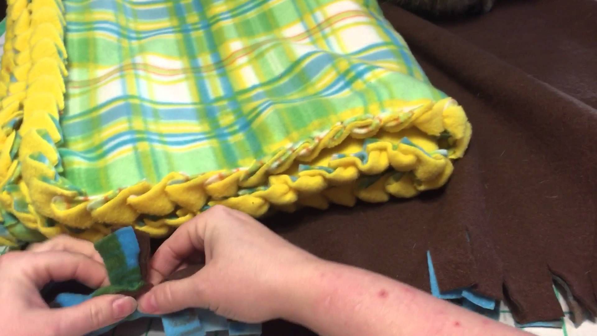 no sew braided blanket instructions