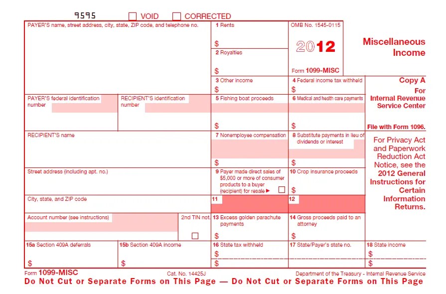 form 1099-misc miscellaneous income and its instructions