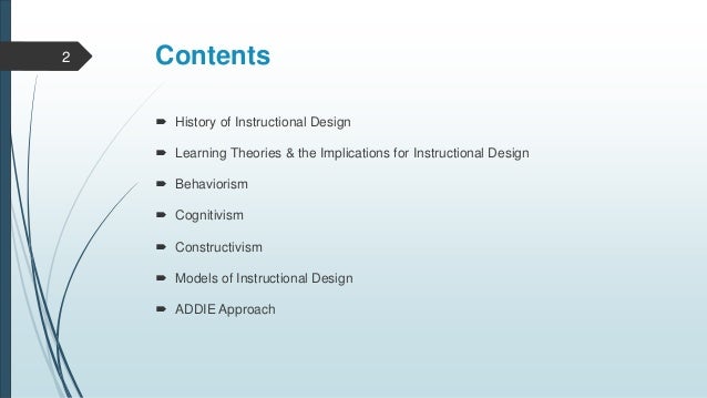 history of the system approach to instructional design