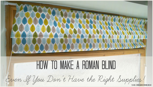 instructions threading roman blinds