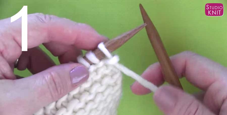 knitting instruction right twist