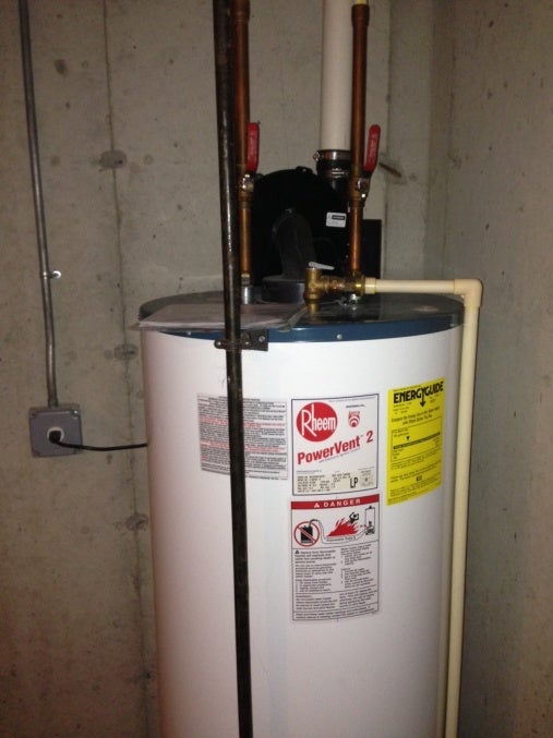 rheem power vent water heater instructions