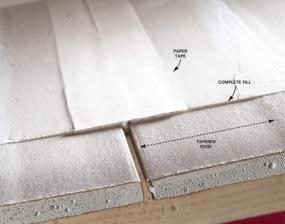 sheetrock paper joint tape instructions